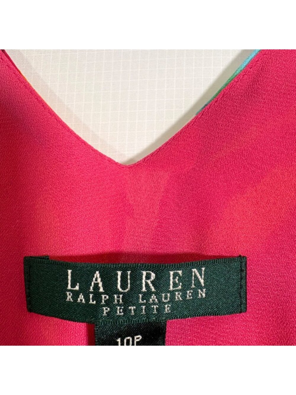Lauren Ralph Lauren Multicolor Tropical Sleeveless Dress Size 10 Petite - Picture 10 of 11